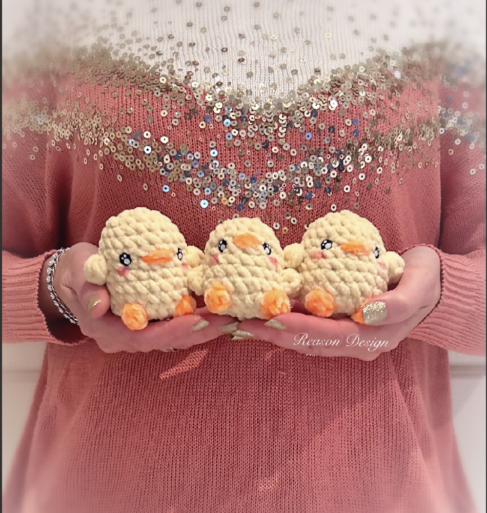 Crochet Amigurumi Chick plushie toy