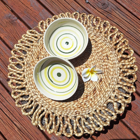 Bowls Set of 2 Handpainted