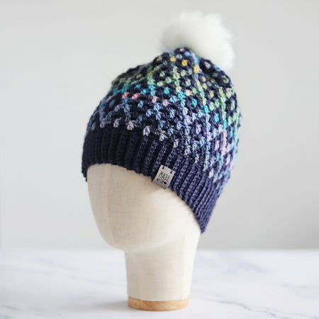 Diamond Beanie | Slouch | Adult | Blue Sunrise