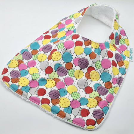 Party balloon bib for new baby or toddler