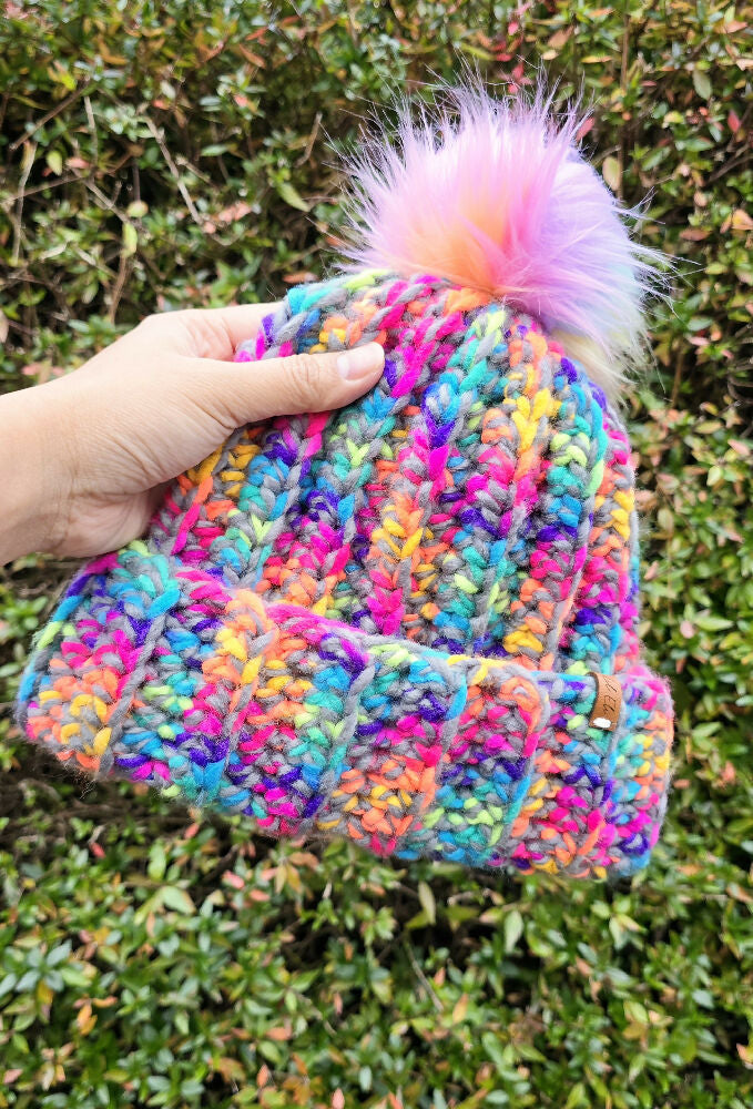 Rainbow Sprinkles Kids Beanie