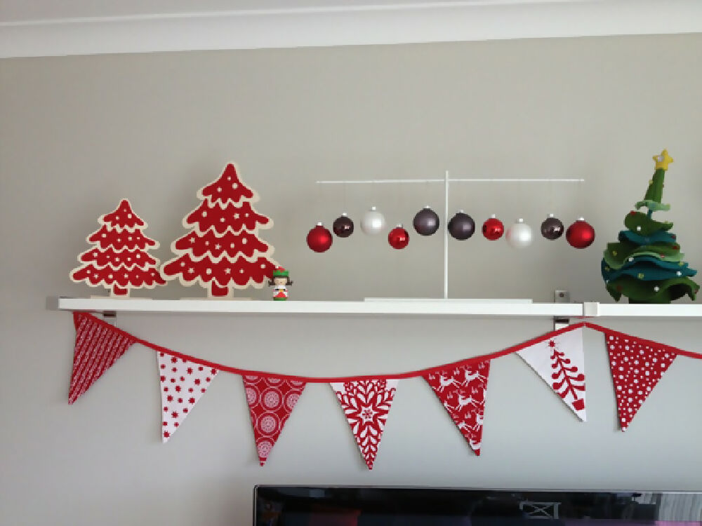 xmas bunting tree 2012