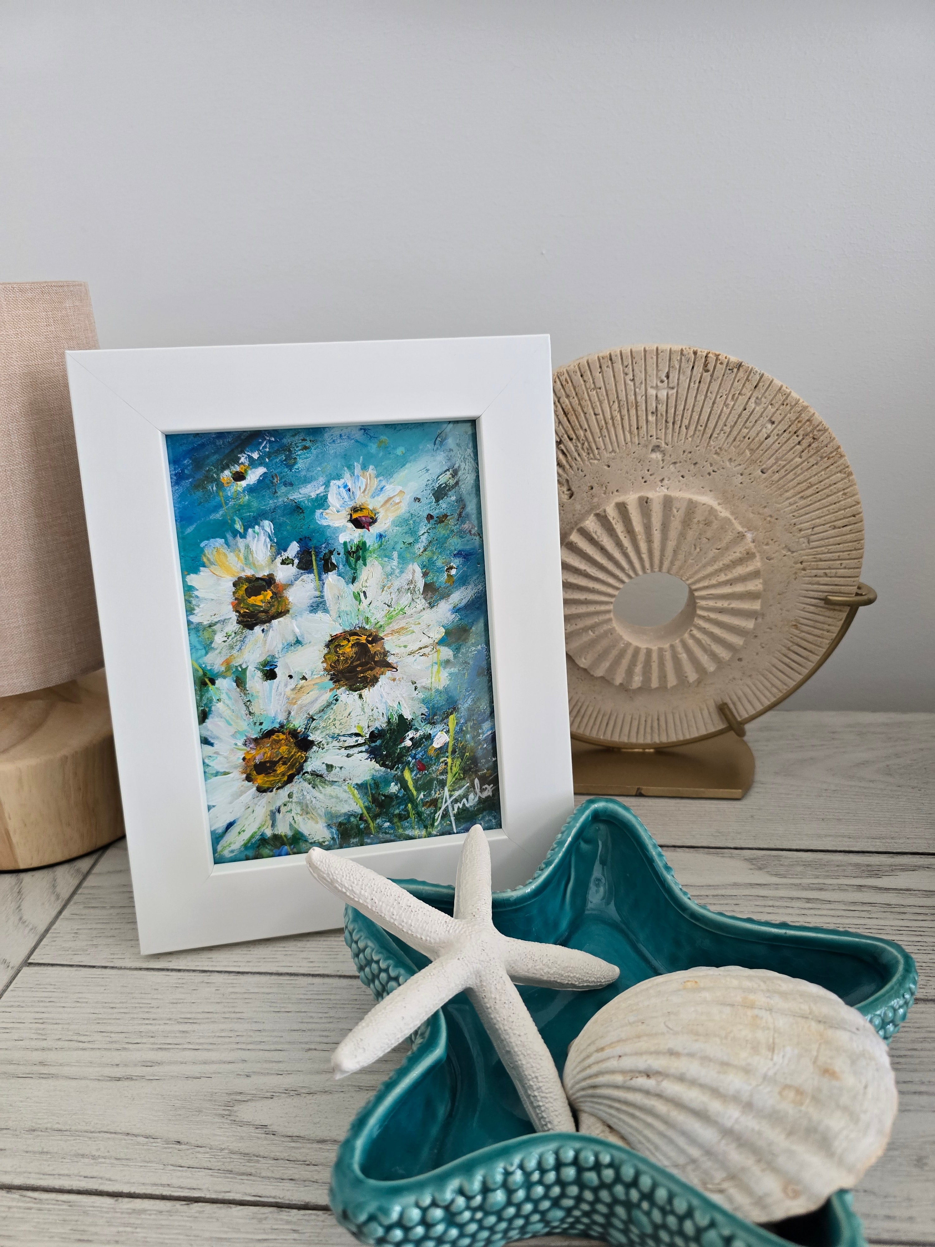 'Joyful Wildflowers 1' - Original Artwork on Watercolour Paper 13x18cm