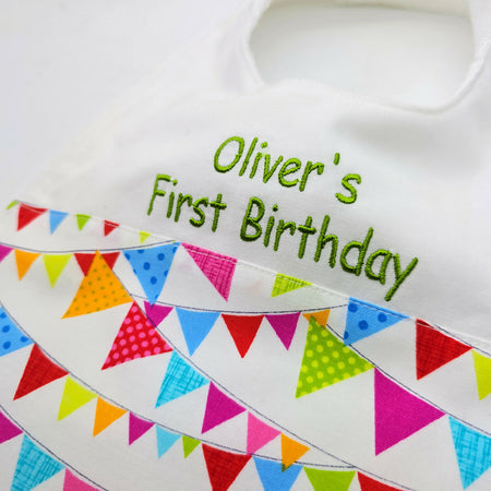 First Birthday Baby Bib