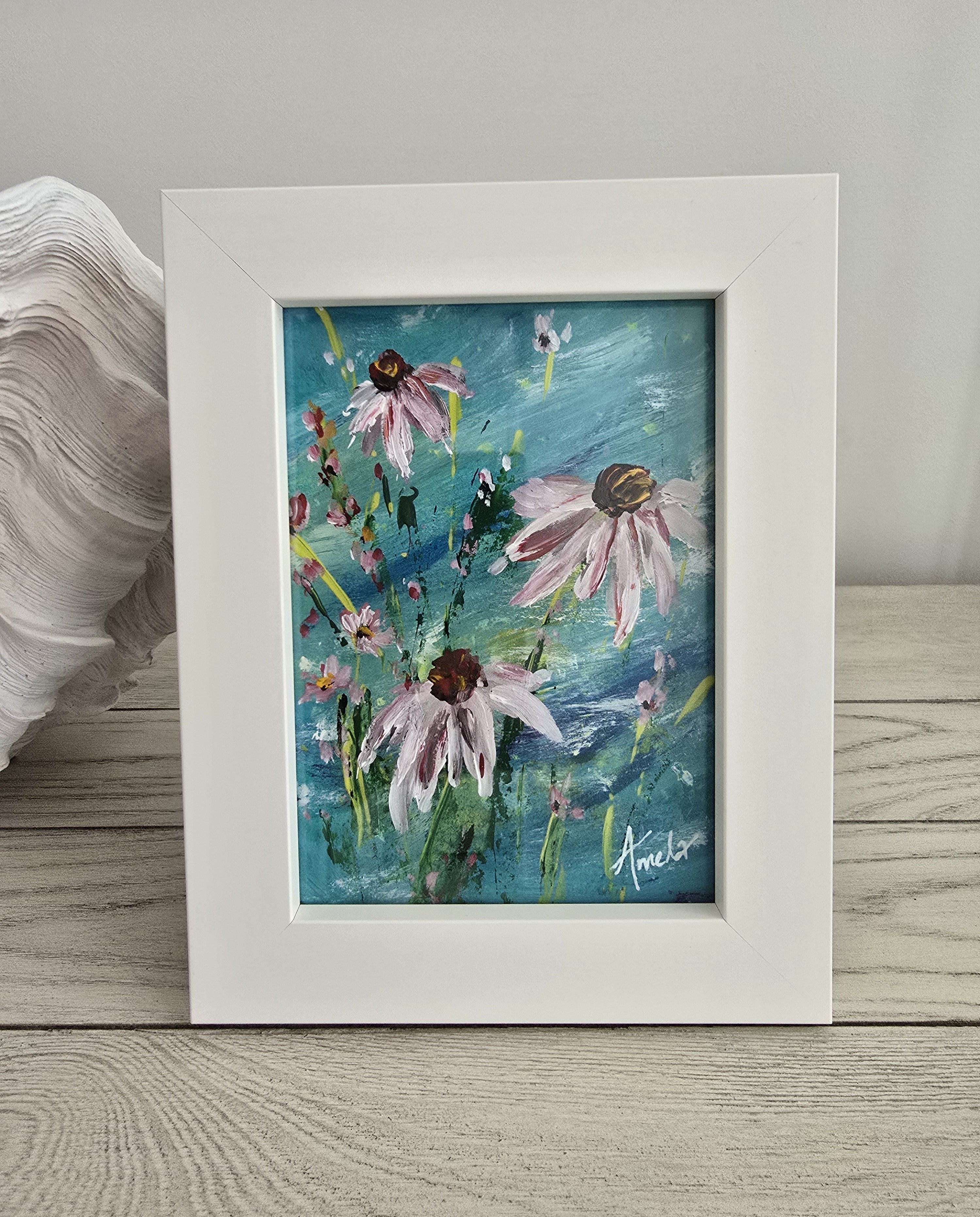 'Joyful Wildflowers 3' - Original Artwork on Watercolour Paper 13x18cm