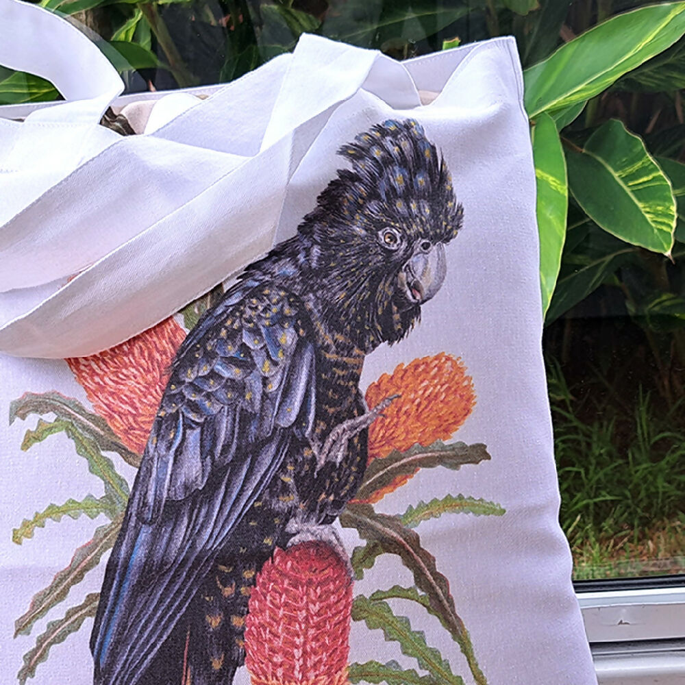 Tote Bag - Red-tailed Black Cockatoo