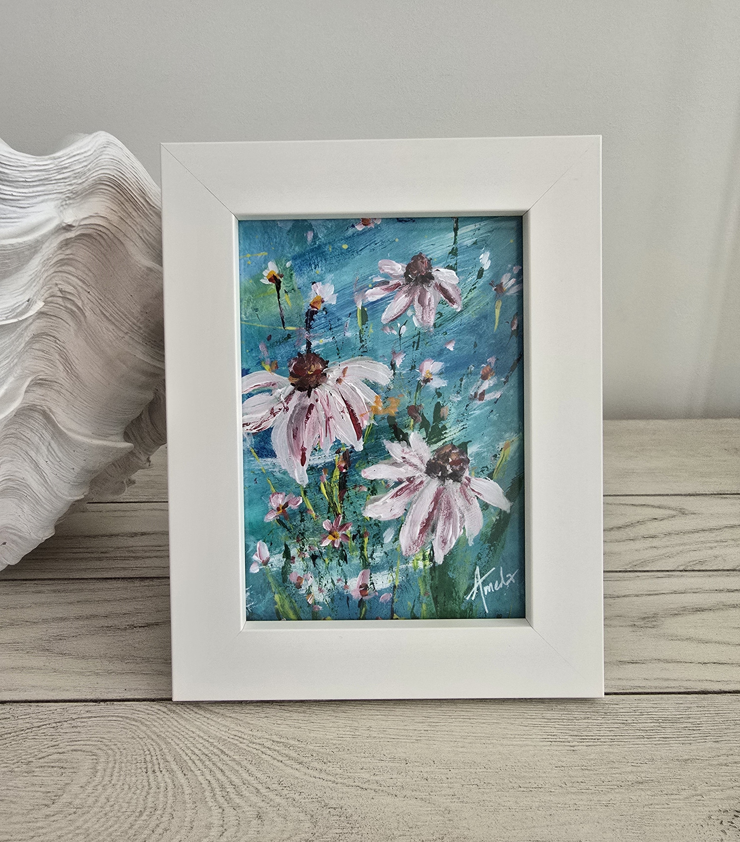 'Joyful Wildflowers 4' - Original Artwork on Watercolour Paper 13x18cm