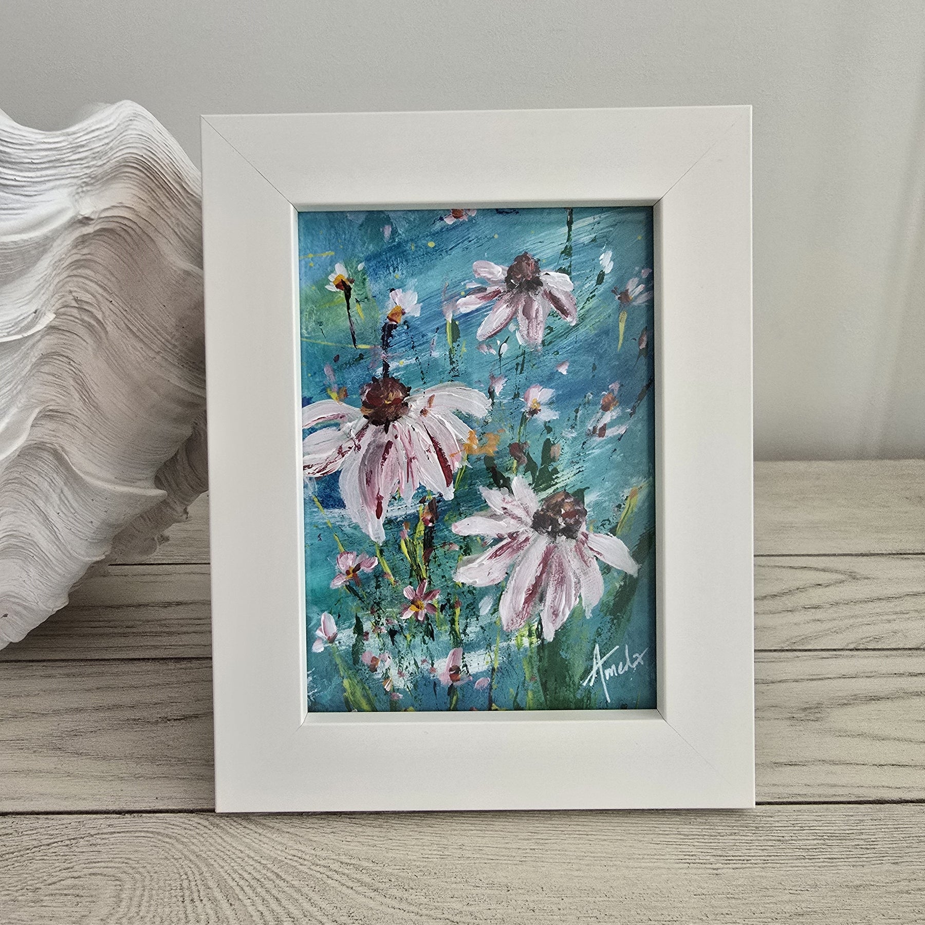 'Joyful Wildflowers 4' - Original Artwork on Watercolour Paper 13x18cm