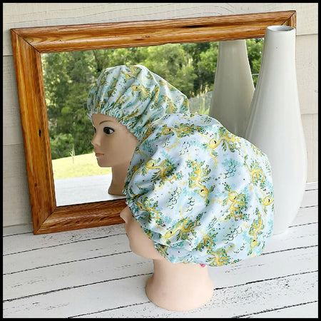 Shower Cap Adult Seahorses Sea Green