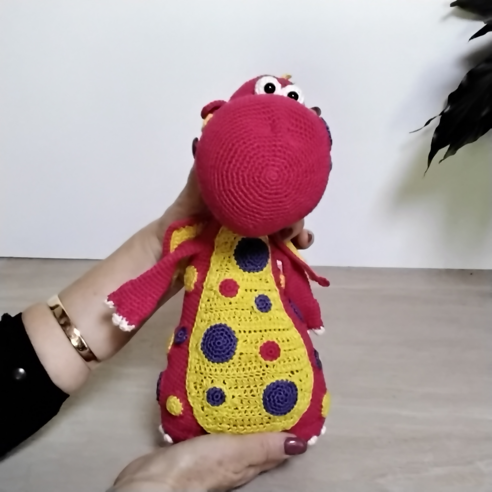 Pink-dragon-two-hands-Australian-made-watch-the-birdy-crochet