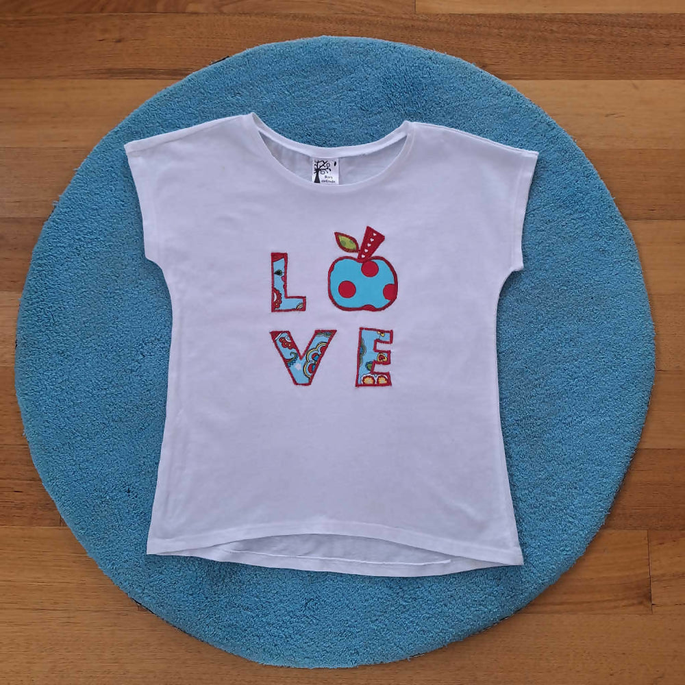 Girls Flounce Skirt`& Matching Love T-Shirt | Size 8