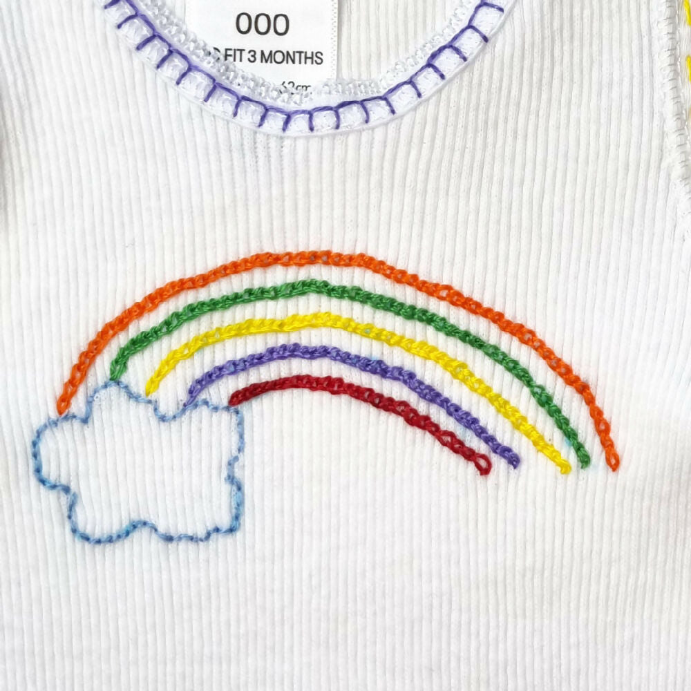 Baby-singlet-bright-rainbow-close-up