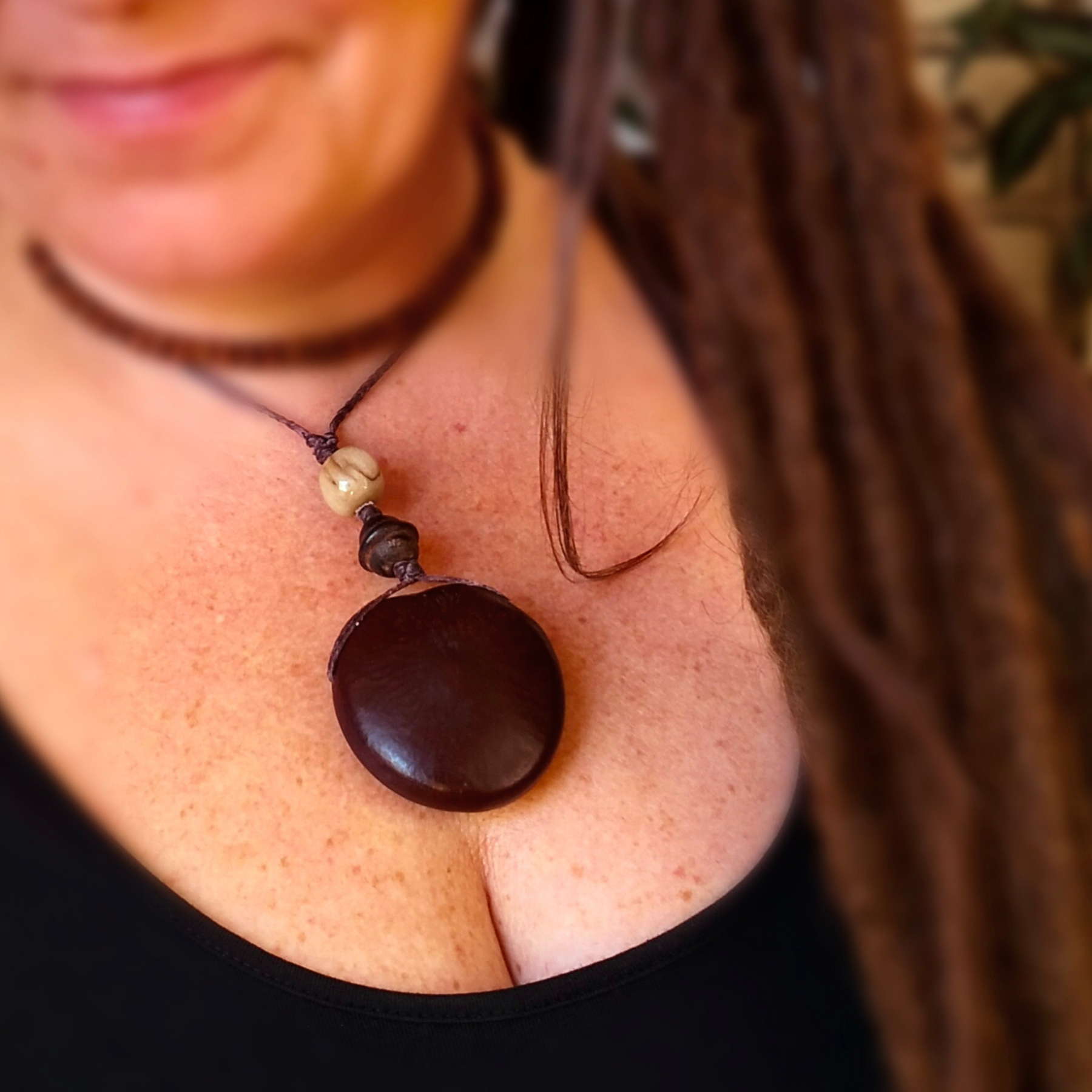 •| PETRIFIED WOOD | WOOD | SEED POD |•  natural talisman necklace
