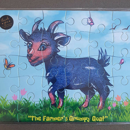 Cackleberry Lodge Boutique Puzzle - Hildy, The Farmer's Grumpy Goat