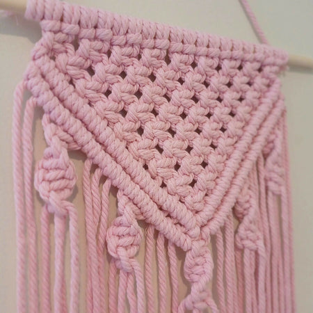 Macrame Wall Hanging - Pink