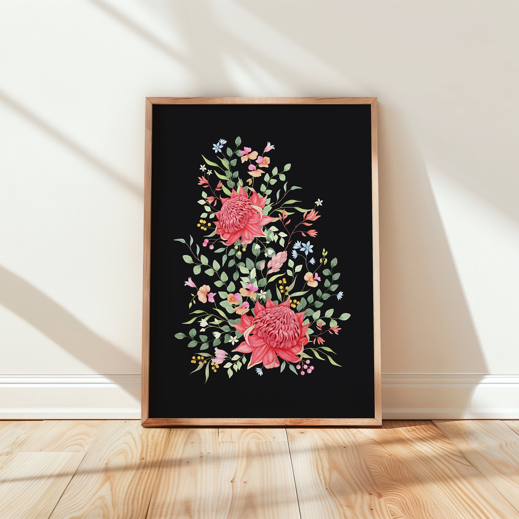 Waratah Floral Art Print