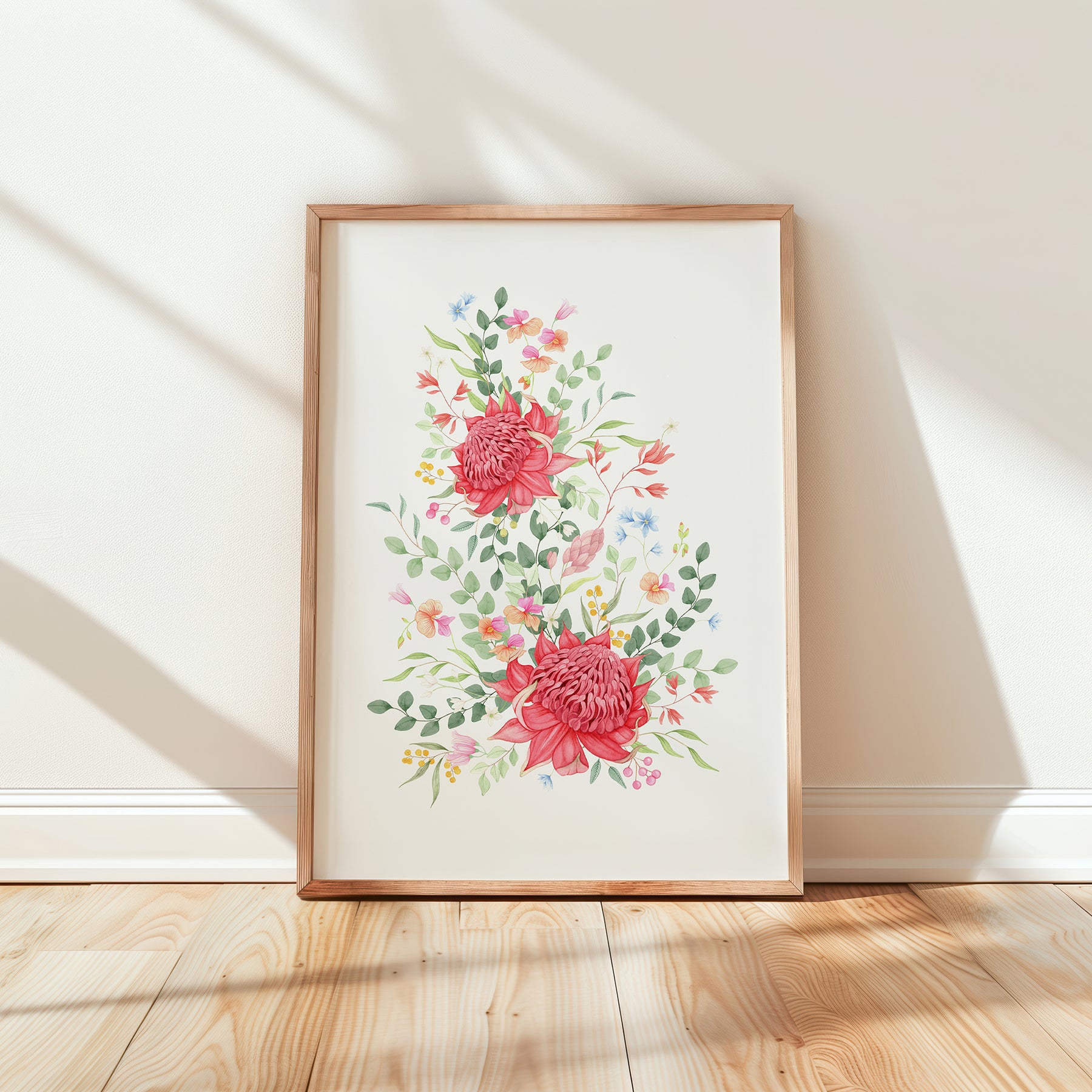 Waratah Floral Art Print