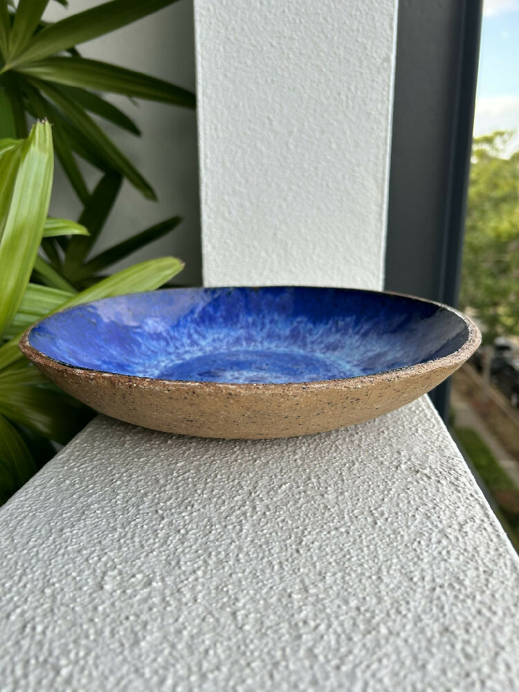Blue cosmic serving bowl