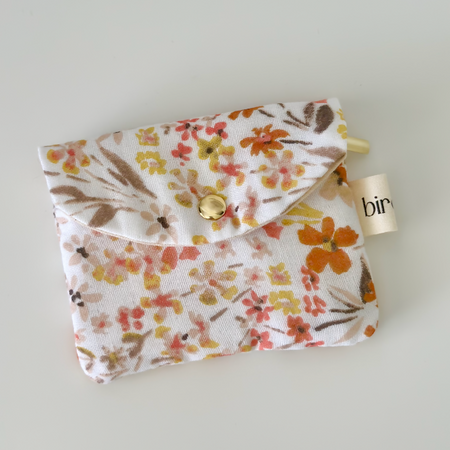 Maru Yellow Floral Jewellery Pouch