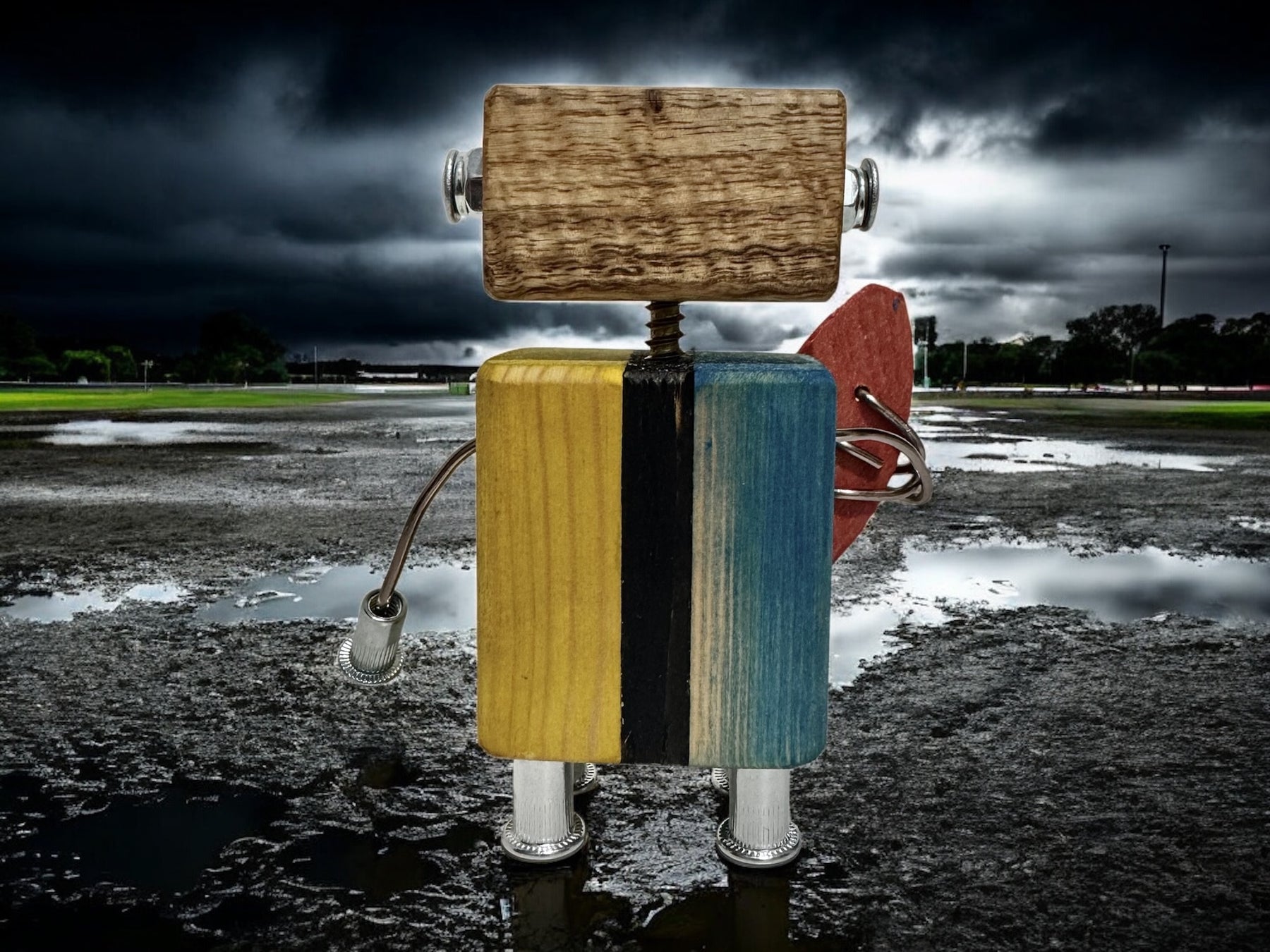 Wesley - Wooden Footy Robot