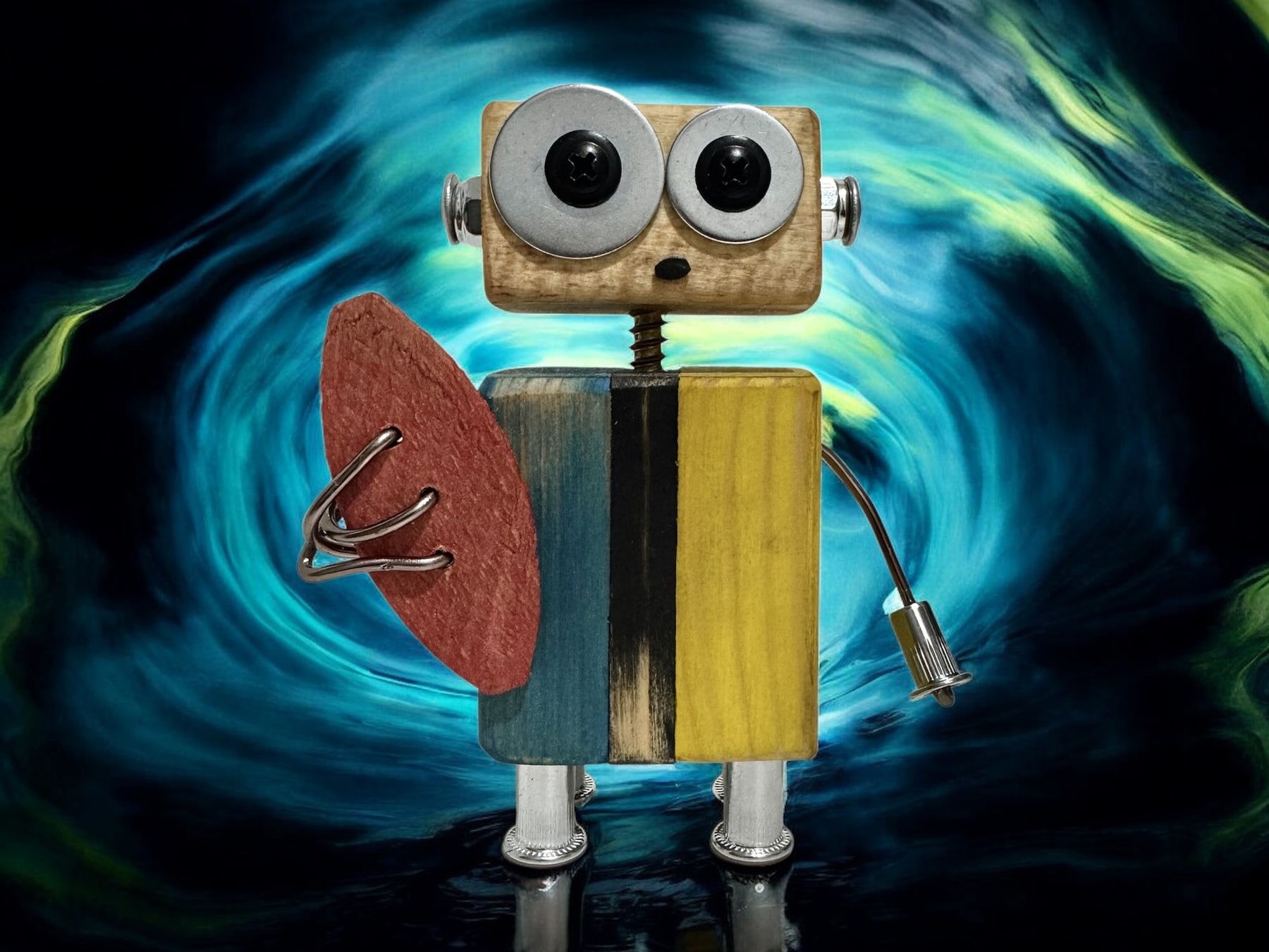Wesley - Wooden Footy Robot