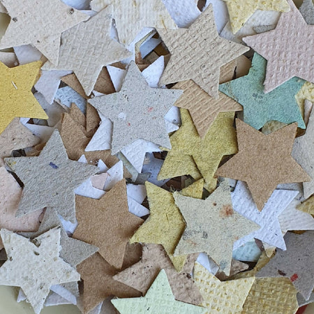 Handmade Paper Stars / Eco Confetti / Art and Craft paper