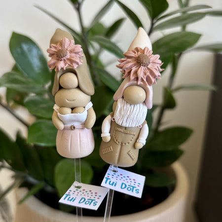 Tiny Gnome pair - Flossy and Jono