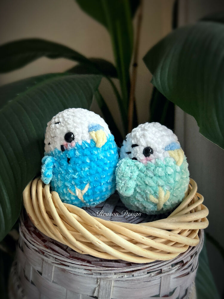 Crochet amigurumi Budgie