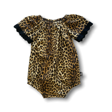 SIZE 2 Animal Print Short Sleeve Seaside Romper