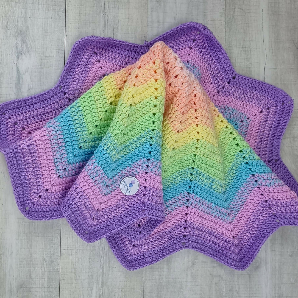 Rainbow Star Blanket 4