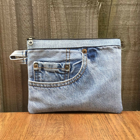 Upcycled Denim Purse - Jeans Pocket