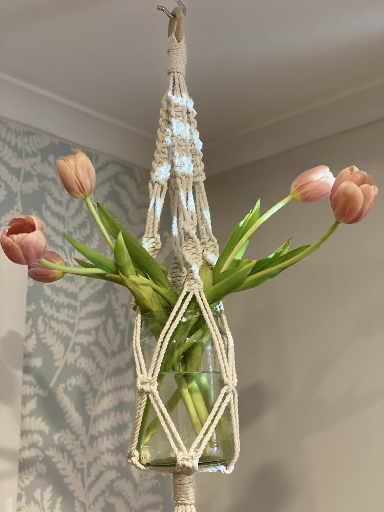 Macrame Plant Hanger Mother's Day Gift Set
