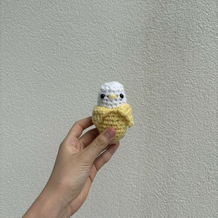 Crochet banana goose