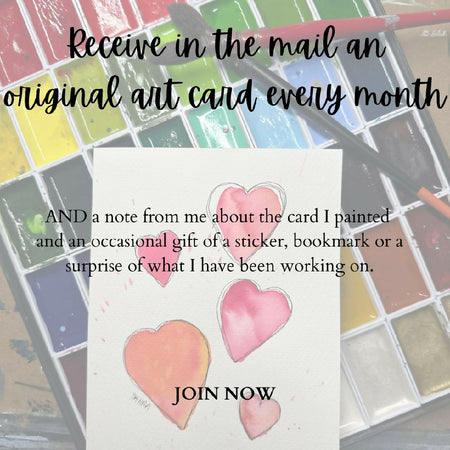 Card Collectors Club, Hand Painted Greeting Card Subscription -12 Months