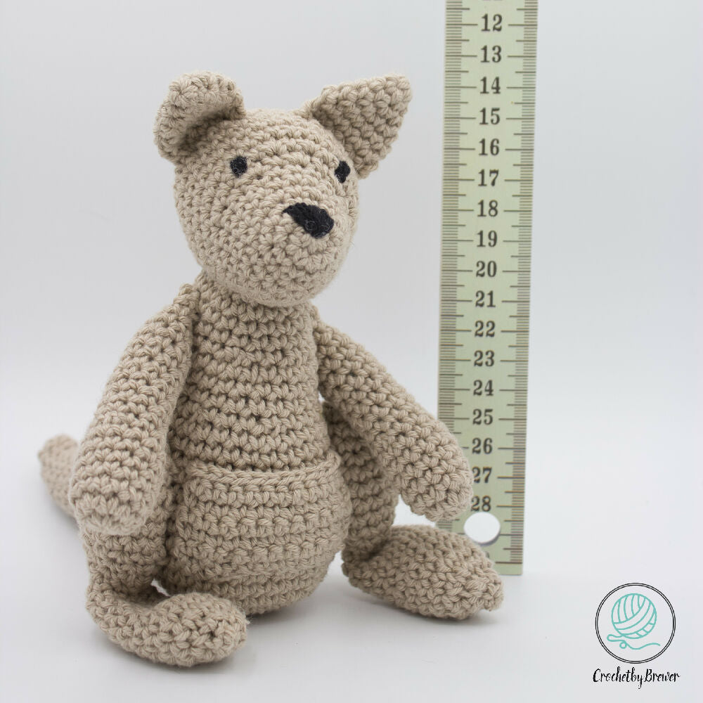 Kingsley the Kangaroo | Handmade Crochet Toy