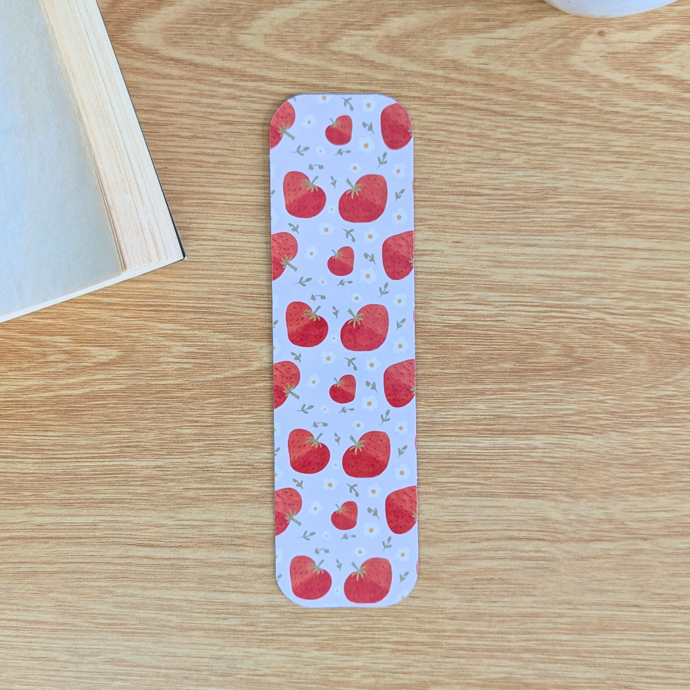 strawberries bookmark