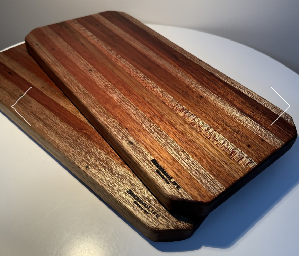Recycled Hardwood Cheese Board or Serving Platter