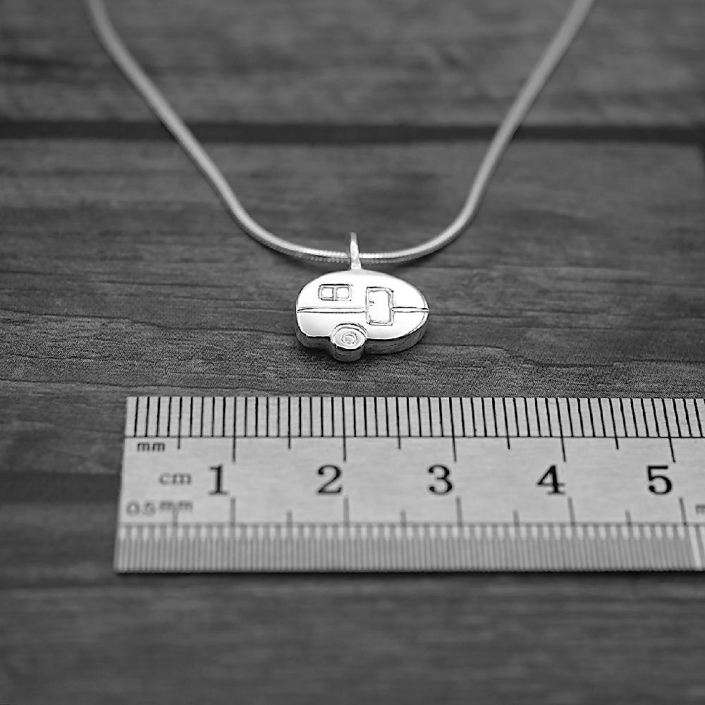 caravan sterling silver pendant ruler cms sml