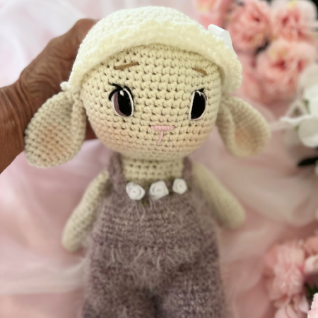 Maisie Crochet Bunny, Crochet Soft Bunny Doll