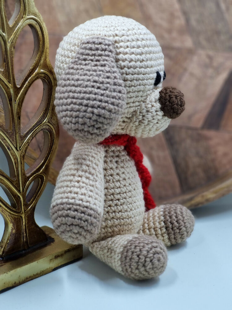 Handmade crochet puppy dog plush toy