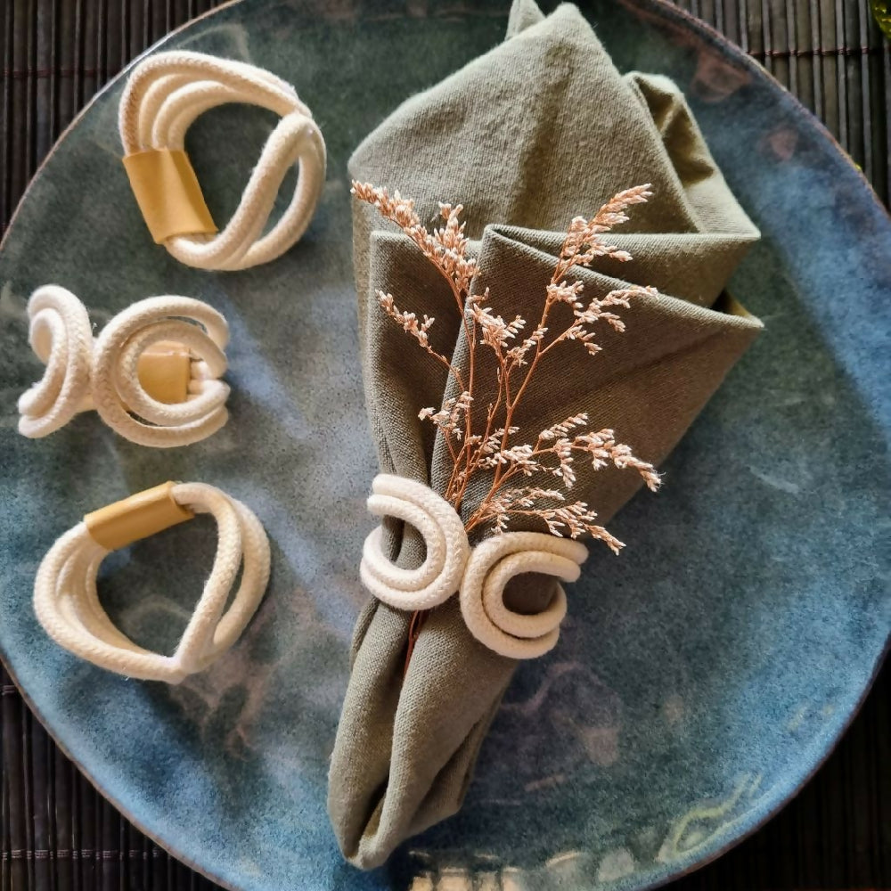 Cotton Napkin Ring Set