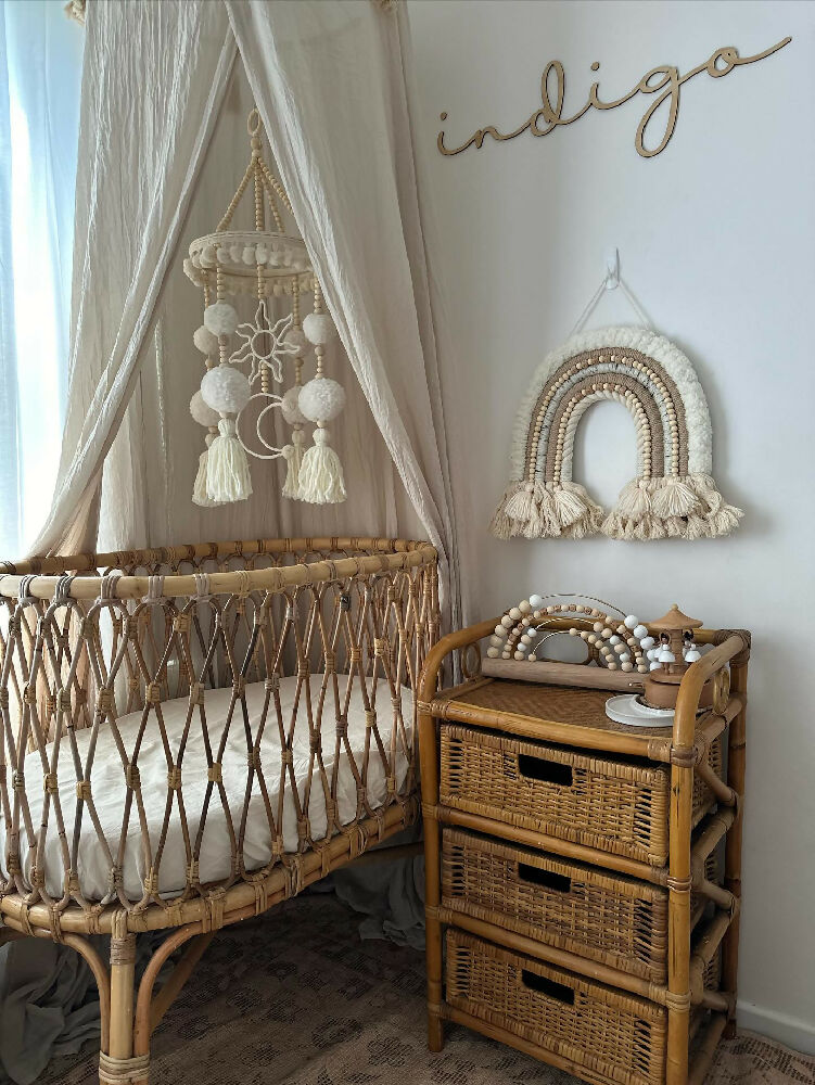 Sun and Moon Cot Baby Mobile