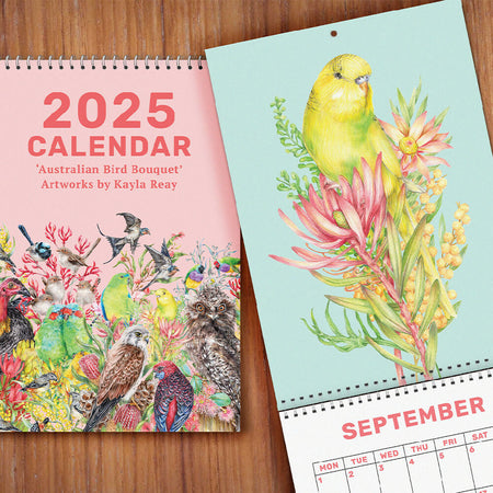 2025 Calendar PRE ORDER - Australian Bird Bouquets