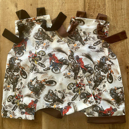 Dirt Bike Overalls/ Rompers