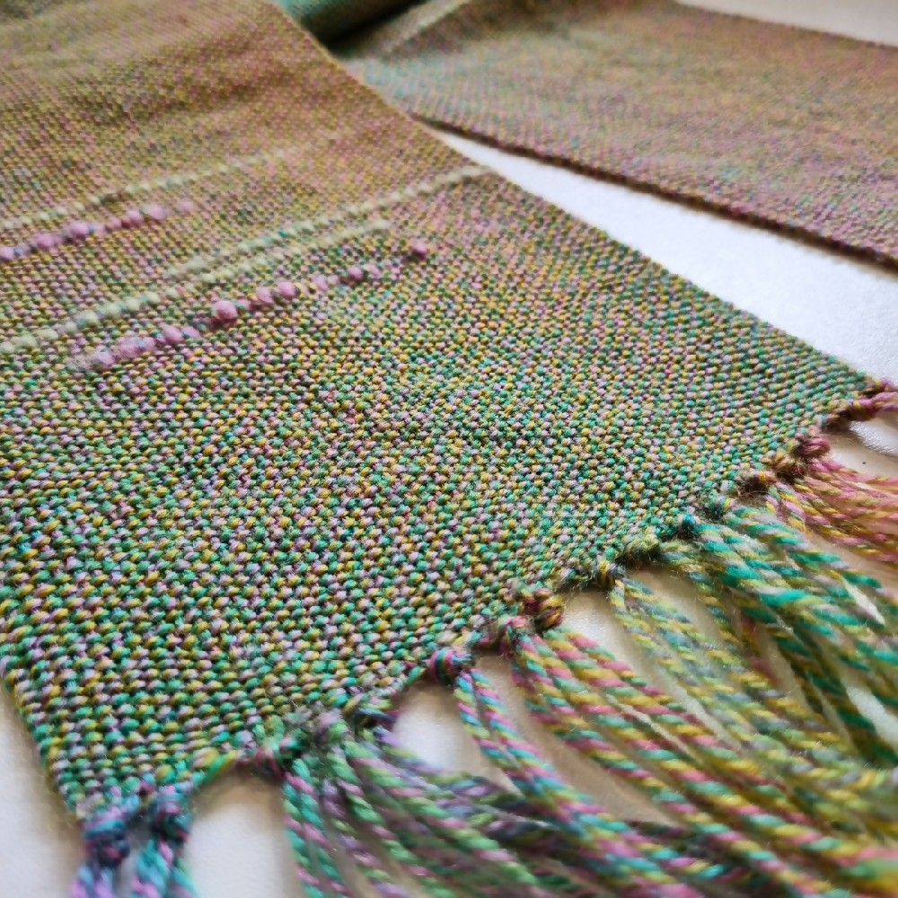 australian-artist-handmade-handwoven-multi-colour-wool-scarf-3