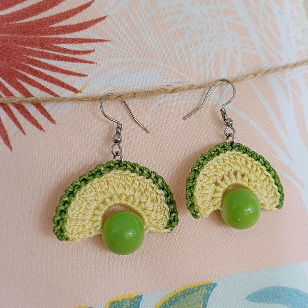 Summer Fun Earrings - Lime and Lemon