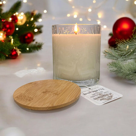 Brown Sugar & Fig Pure Soy Candle ~ Christmas Winter Wonderland 300g