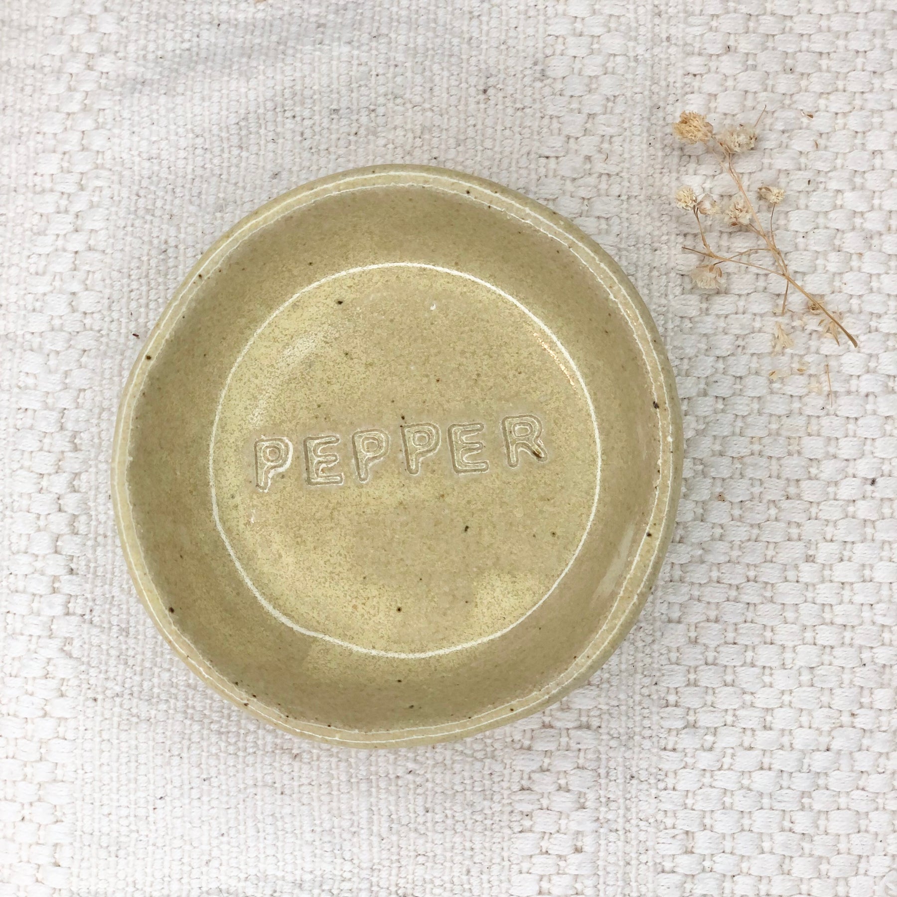 Yellow Mini Dish - Pepper