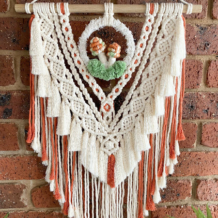 Macrame Mushroom Wall Hanging