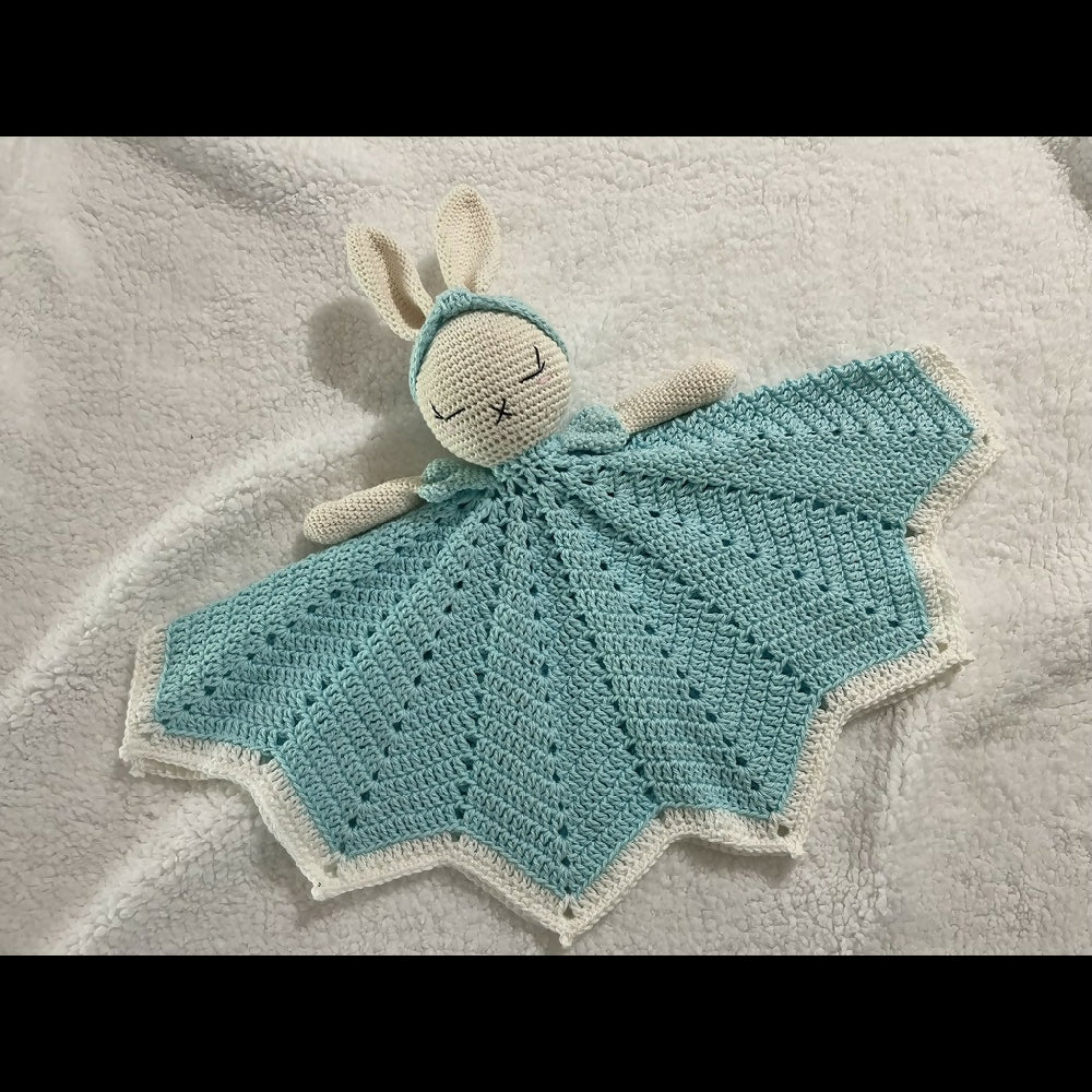 Crochet Bunny Lovey for baby, sweet and cuddly